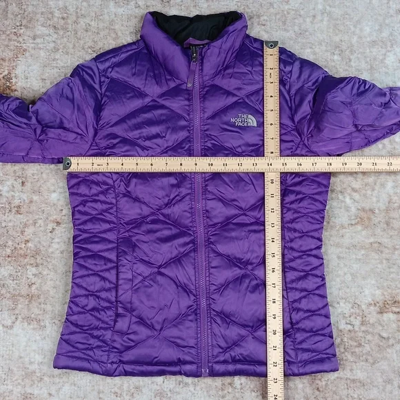 The North Face Purple Quilted 550 Down Puffer Jacket